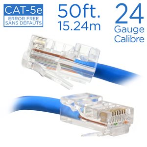 Câble réseau direct Cat-5e, 50 pi.
