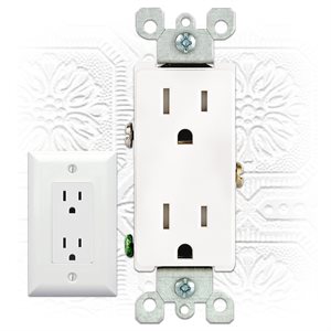 Decorative electrical wall outlet