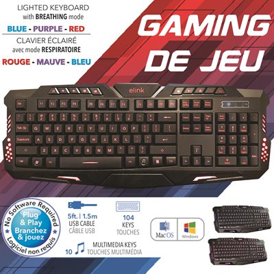 Elink | RGB Lighted Gaming Keyboard