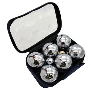 S.B. Toys | Petanque Bocce Ball, 6 pack, argent